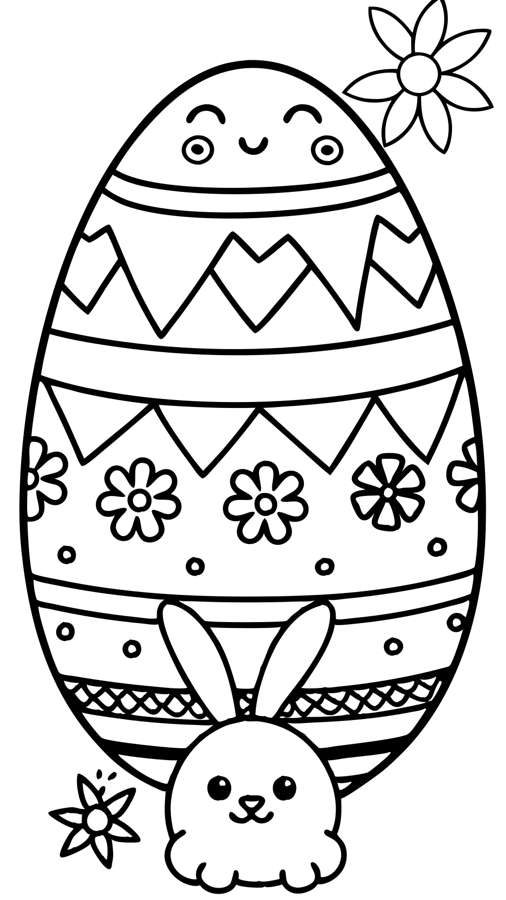 easter egg coloring pages to print